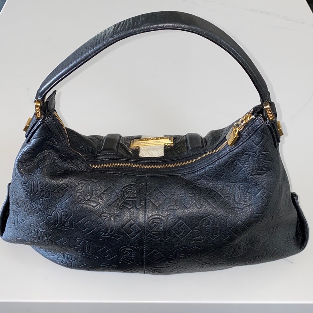 L.A.M.B. | Y2K Dorset Leather Embossed  Hobo Bag - Picture 6 of 13